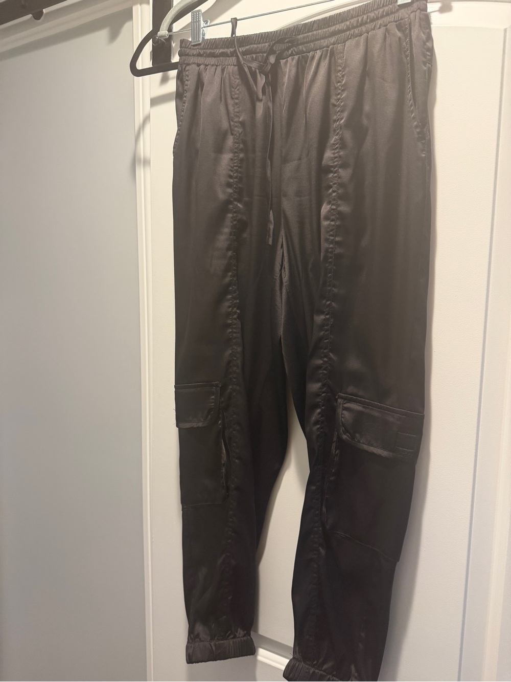 paparazzi Black Cargo Joggers with Drawstring Waist